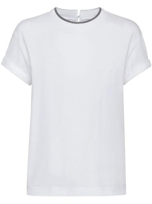 T-shirt with Monile detail BRUNELLO CUCINELLI | M0T18BD200C159